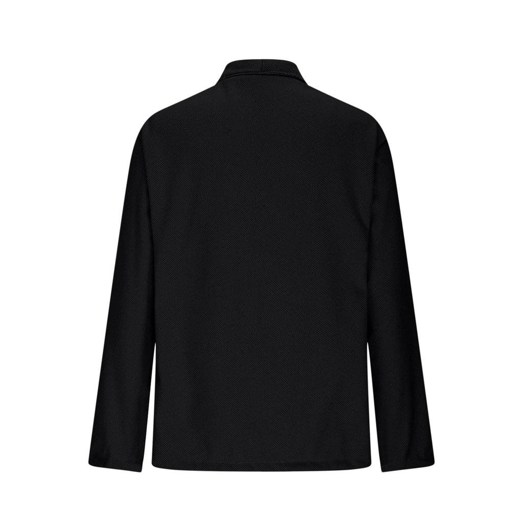 Women's Fashionable Oversized Solid-Color Top Casual Long-Sleeve Jacket