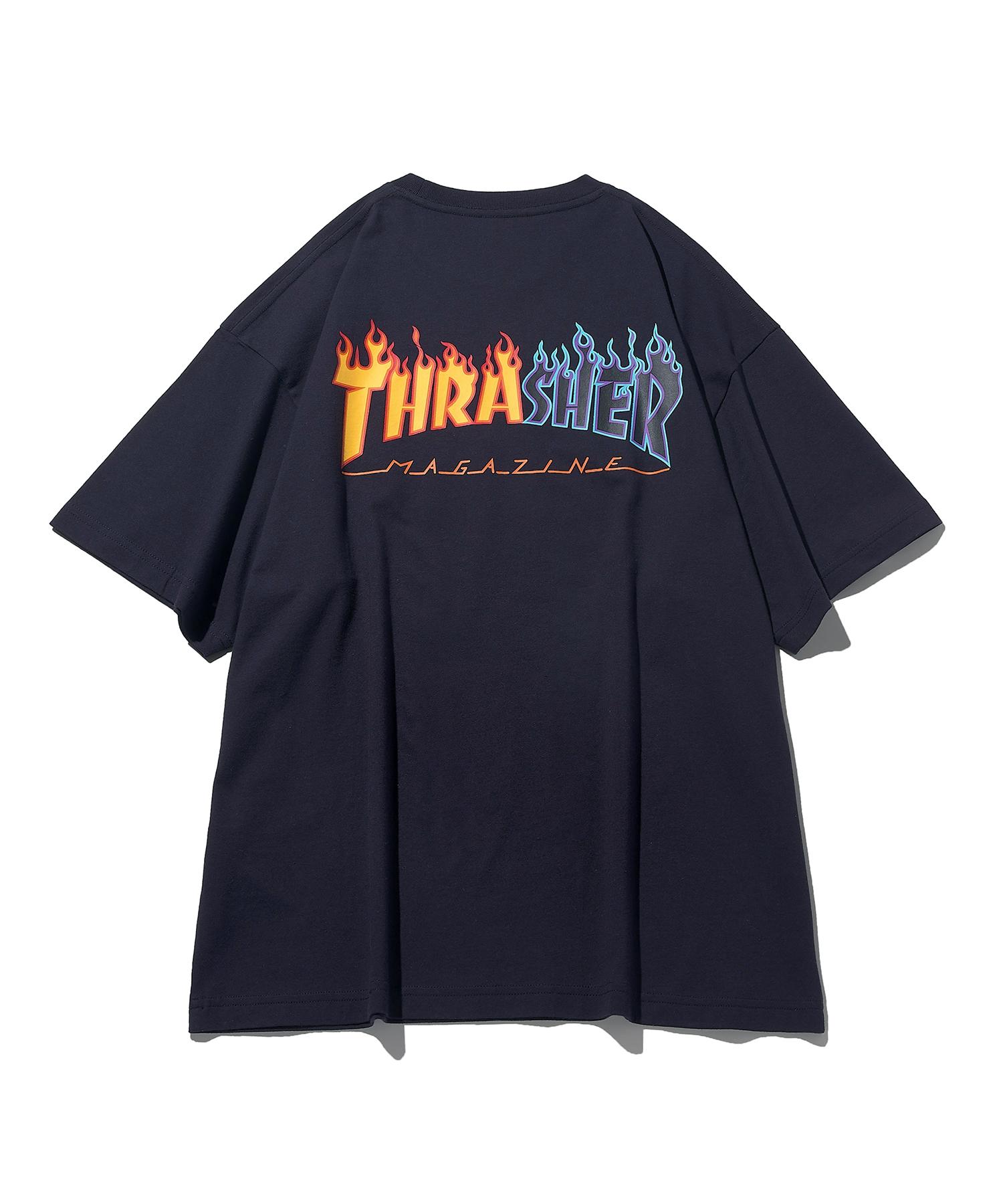 Treasure Two-Tone Flame Short Sleeve T-Shirt Navy S