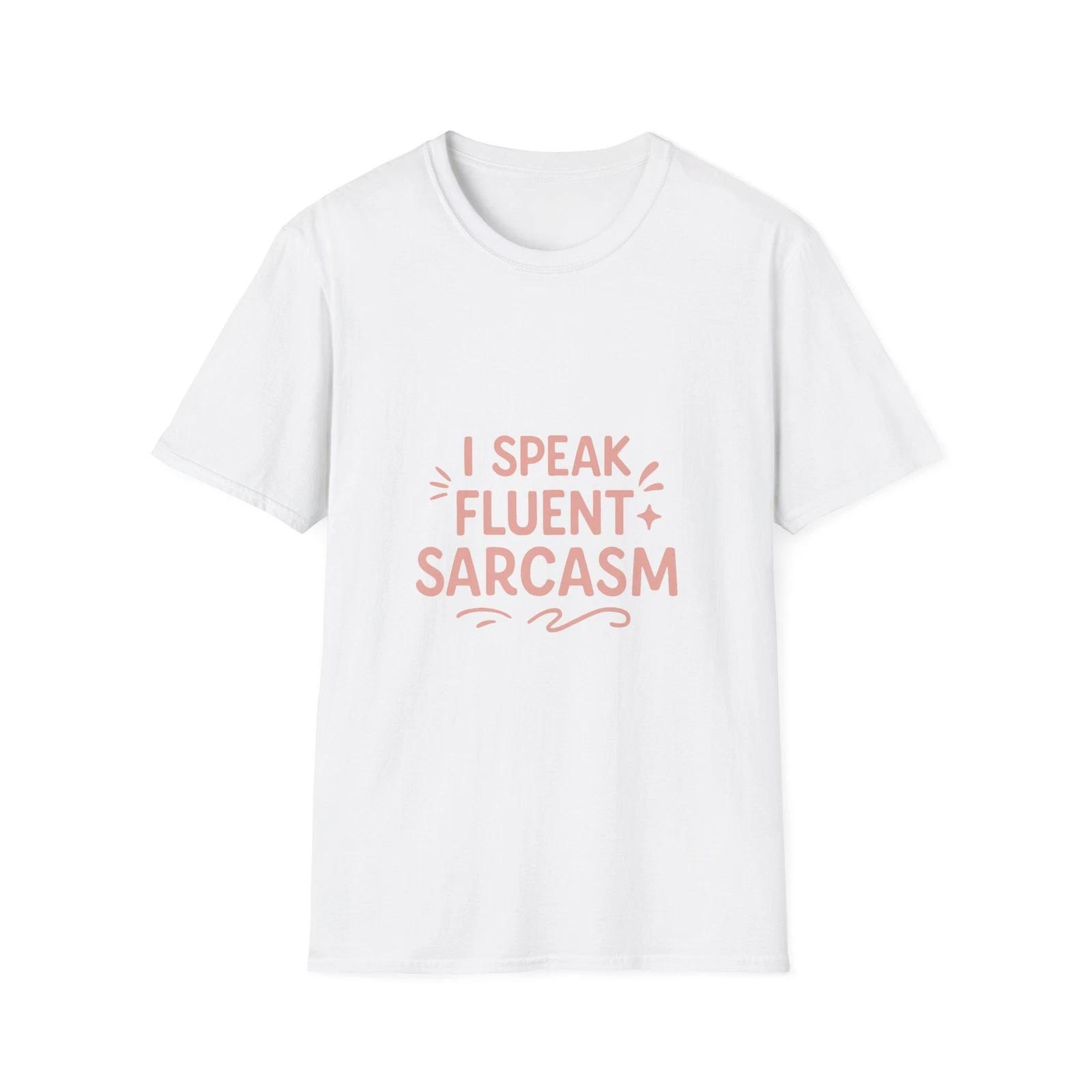 Satirical Pattern Tshirt  I Can Speak Fluent Satirical Words Fun Tshirt Gift for Both Unisex and Women S