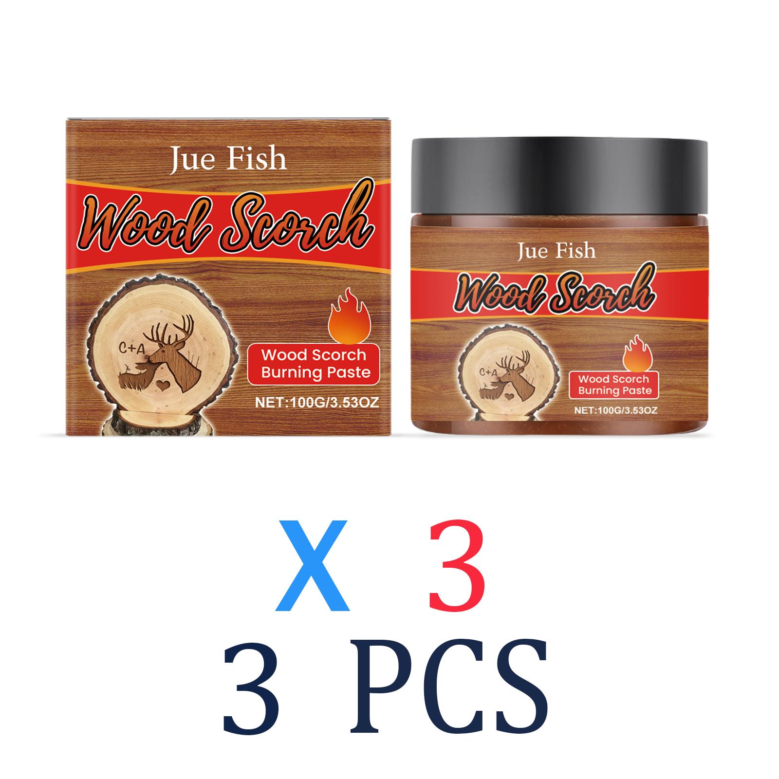 Gel pour pyrogravure 100G Pâte pour brûlage de bois Outil de fabrication de cadeaux personnalisés en bois Bricolage Matériel de camping Personnalisation Gel pour artisanat