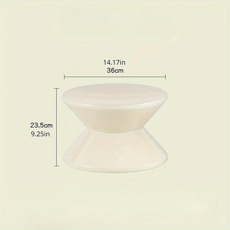 Универсальный пластиковый круглый табурет - Идеально подходит для смены обуви использования в гостиной и офисе - Доступен в белом или черном цвете туалетный стульчик 13240₽