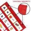 Educational Wall Organiser With Clear Pockets Boosts Interactive Learning & Engagement. Home School Learning Station
