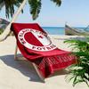 Custom Name Slavia Team Print Beach Towel, Large Soft Quick Dry Towel for Beach Camping Swimming