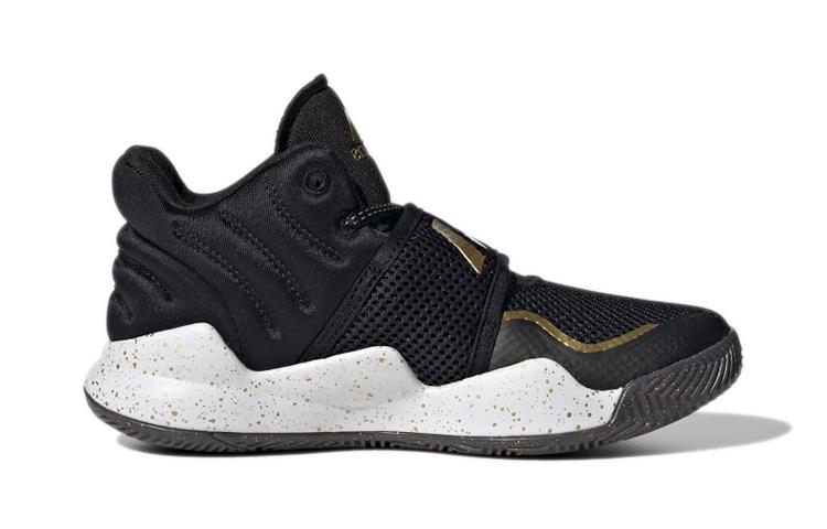 Adidas Deep Threat Abrasion Resistant Low top Children's Basketball Shoes Children Aged 3 7 Years Old GZ0111