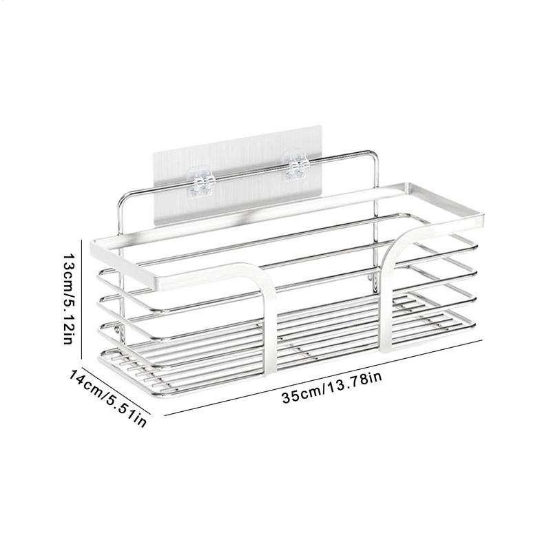 Bathroom Storage Load-Bearing No Drilling Organizer Shelf For Shower For Kitchen Hotel Dormitory Restaurant Apartment Towels