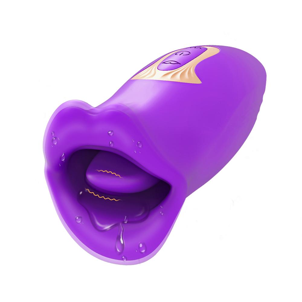 Realistic Dildo Vibrators Sex Toy For Women Tongue Licking Sucking G Spot Vibrator Nipple Clit Clitoral Vibrations Stimulator