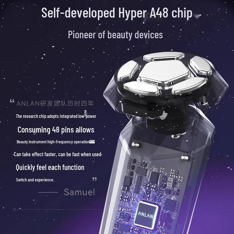 Anlan Crystal Diamond RF Facial and Eye Beauty Device