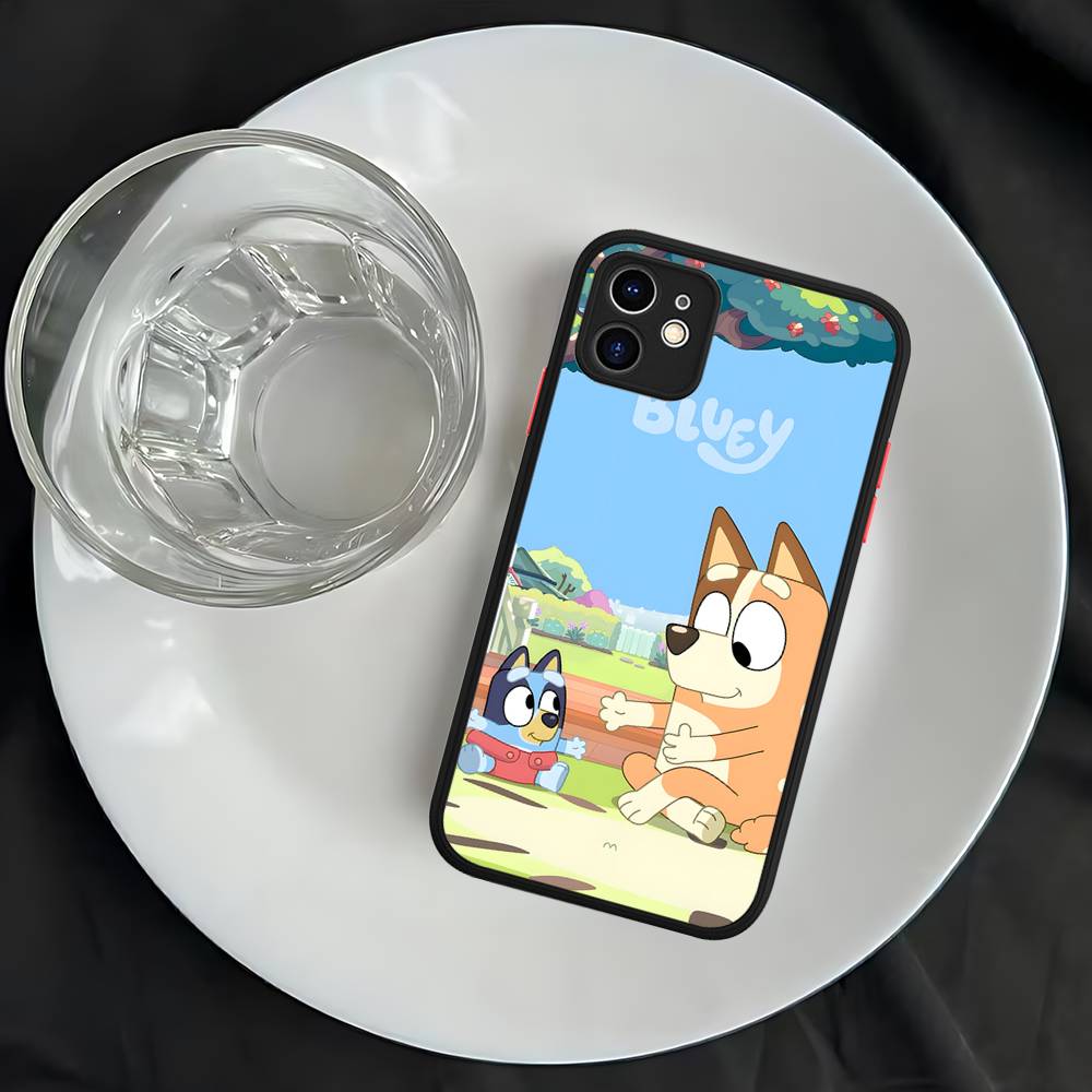 B-Blueys Puzdrá na telefón pre iPhone 16 15 14 Plus 13 12 11 Pro Max Matný Mäkký Nárazníkový Kryt na Telefón