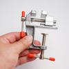 Mini Aluminum Alloy Table Vise Carpentry Flat-bladed Table Multifunctional Bench Vise Table Screw Vise For DIY Craft Mold Fixed