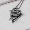 Hip Hop Skull Wrapped Around Snake Necklace Pendant