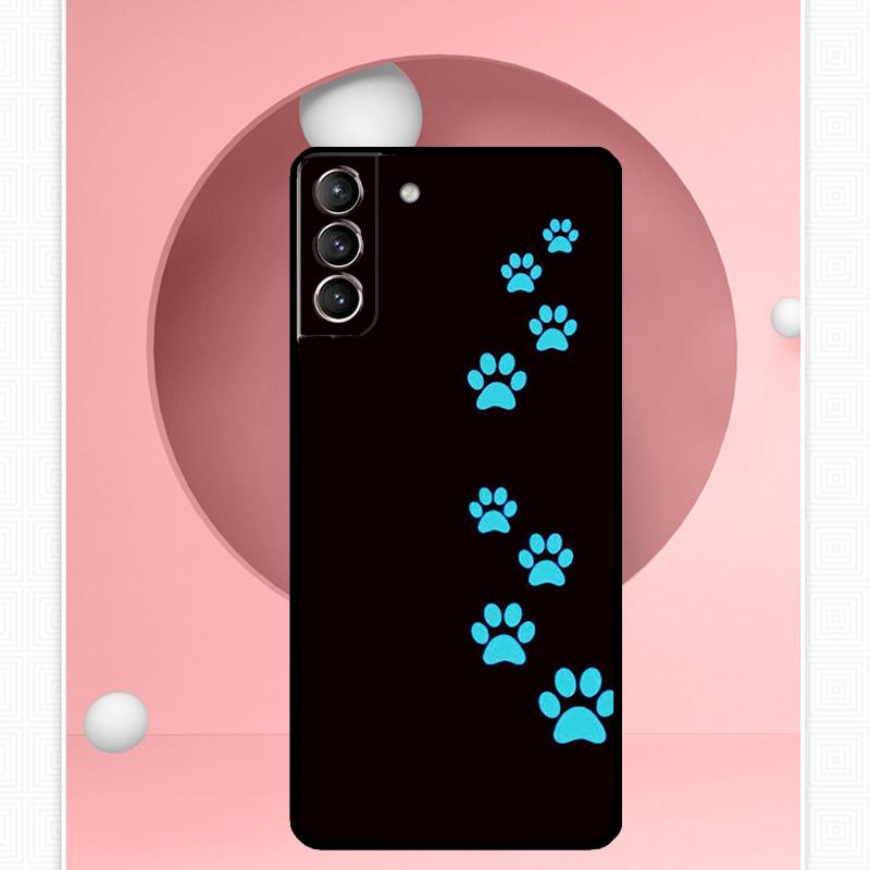 Cat Dog Paws Case For Samsung Galaxy S25 Ultra S21 S22 S23 S24 Ultra S9 S10 S20 Plus S25 FE Cover Funda