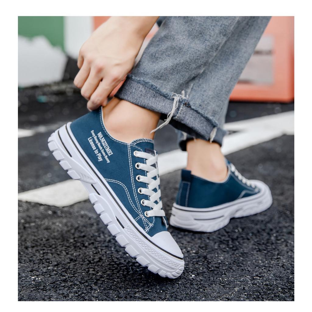 Lightweight Breathable Low-top Board Shoes, Fashion Canvas Shoes Korean Version of The Trend of Hong Kong Style Casual Men's Shoes
