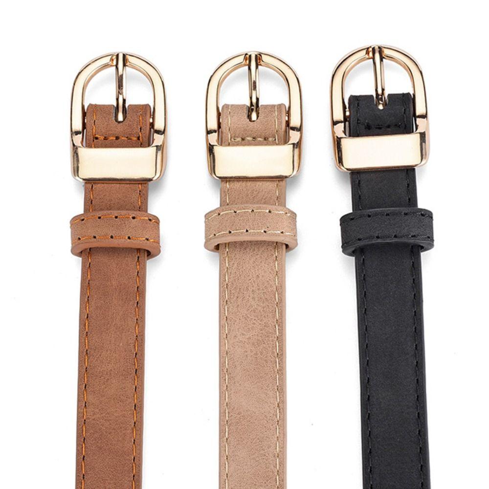 Casual Suede Leather Belt Luxury Design Waistband Trendy Business Waist Belt  For Women