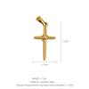 Non Tarnish 14k 18k Gold Plated 316L Stainless Steel Pendant Christian Cross Charms for Necklace Bracelet Jewelry Making