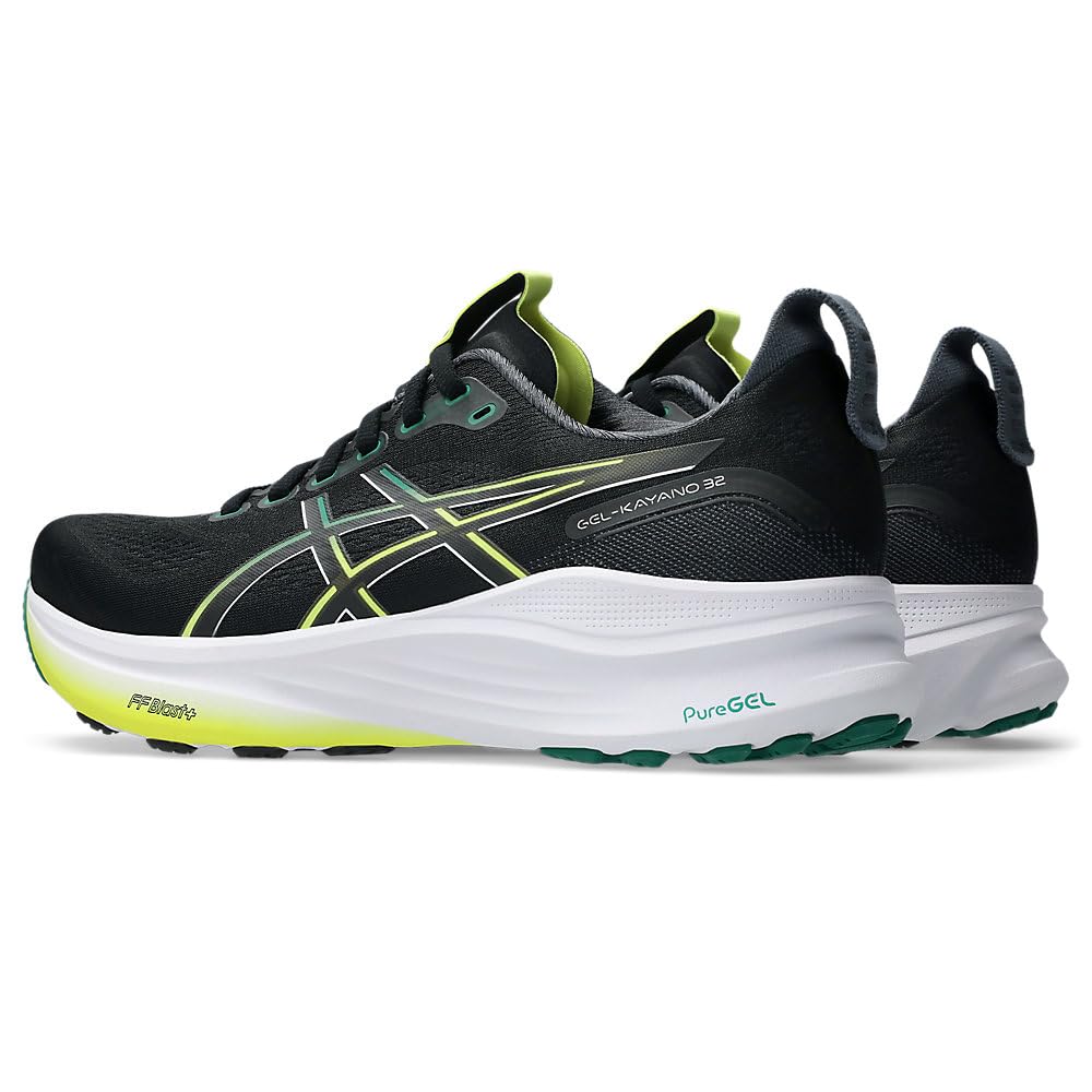 Asics Official Store Exclusive 32 Running Size Green GEL-KAYANO Shoes, Men's, 27.5, 2E, Black/Jasper