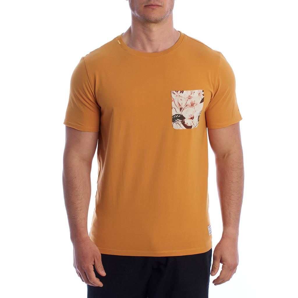 Camiseta Manga Corta Básica de Algodón HS24MTS30 para Hombre