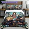 3pcs Duvet Cover Set (1*Duvet Cover + 2*Pillowcase, Without Core), Final Fantasy Print Bedding Set, Bedroom Decor, All‑Season, Birthday Gift