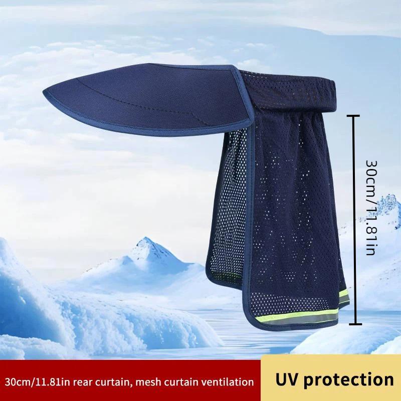 Summer Sun Shade Safety Hard Hat Neck Shield Helmet Sun Shade Reflective Stripe Cap Cover For Construction Workers