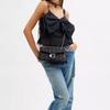 Coach Tabby 26 Metal Logo Magnetic Snap Nappa Leather Shoulder Crossbody Bag Medium Women's Black