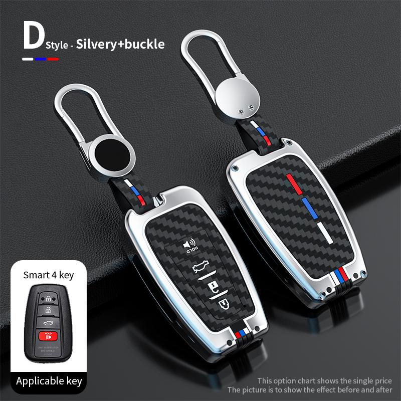 Zinc Alloy Car Key Cover Case Holder For Toyota CHR Prado 2017 2018 Prius Camry Corolla RAV4 2017 2018 2019 2020 Car Accessories
