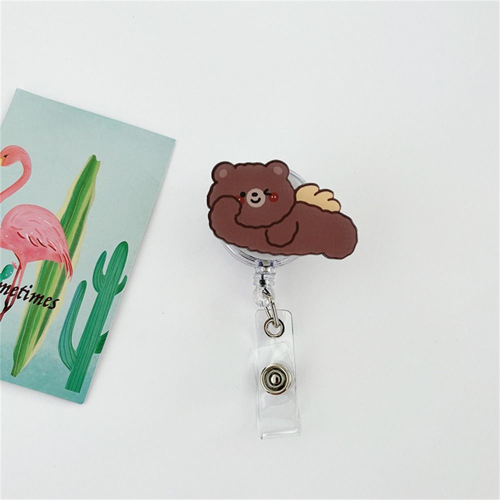 

Карточка Имя Студента Бейдж Медсестры Держатель Бейджа Выдвижной Бейдж Ролик Держатель Визитки Зажимы для ID-карты flying bear