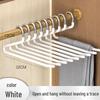 Non-slip Stainless Steel Goose-shaped Trouser Hanger with Pant Clips