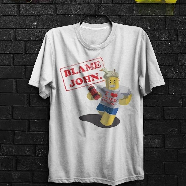 Casual Funny Fashion Short Sleeve Tops Tshirt Blame John Printed Tshirt Summer Women Aesthetic Clothes
