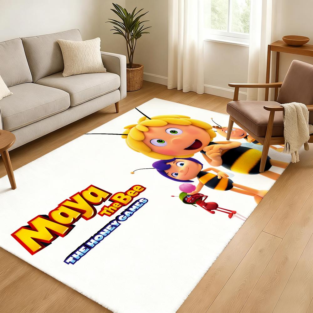 Tappetino da Pavimento Maya l'Ape Morbido Spesso Assorbente Antiscivolo Camera da Letto Soggiorno Tappetino d'Ingresso Decorazione per la Casa Tappeti in Flanella