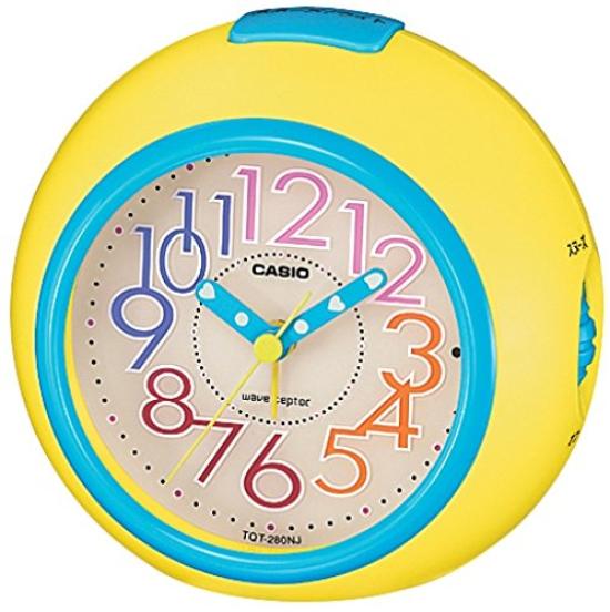 

Casio Analog Radio Alarm Clock with Night Visible Light and Second Hand Stop Function TQT-280NJ-9JF