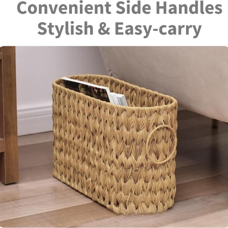 Keine Installation Badezimmer-Organizer, Große Kapazität Toilettenpapier- & Handtuchhalter, Gewebt für Zuhause, Büro, Wohnheim, Bauernhaus