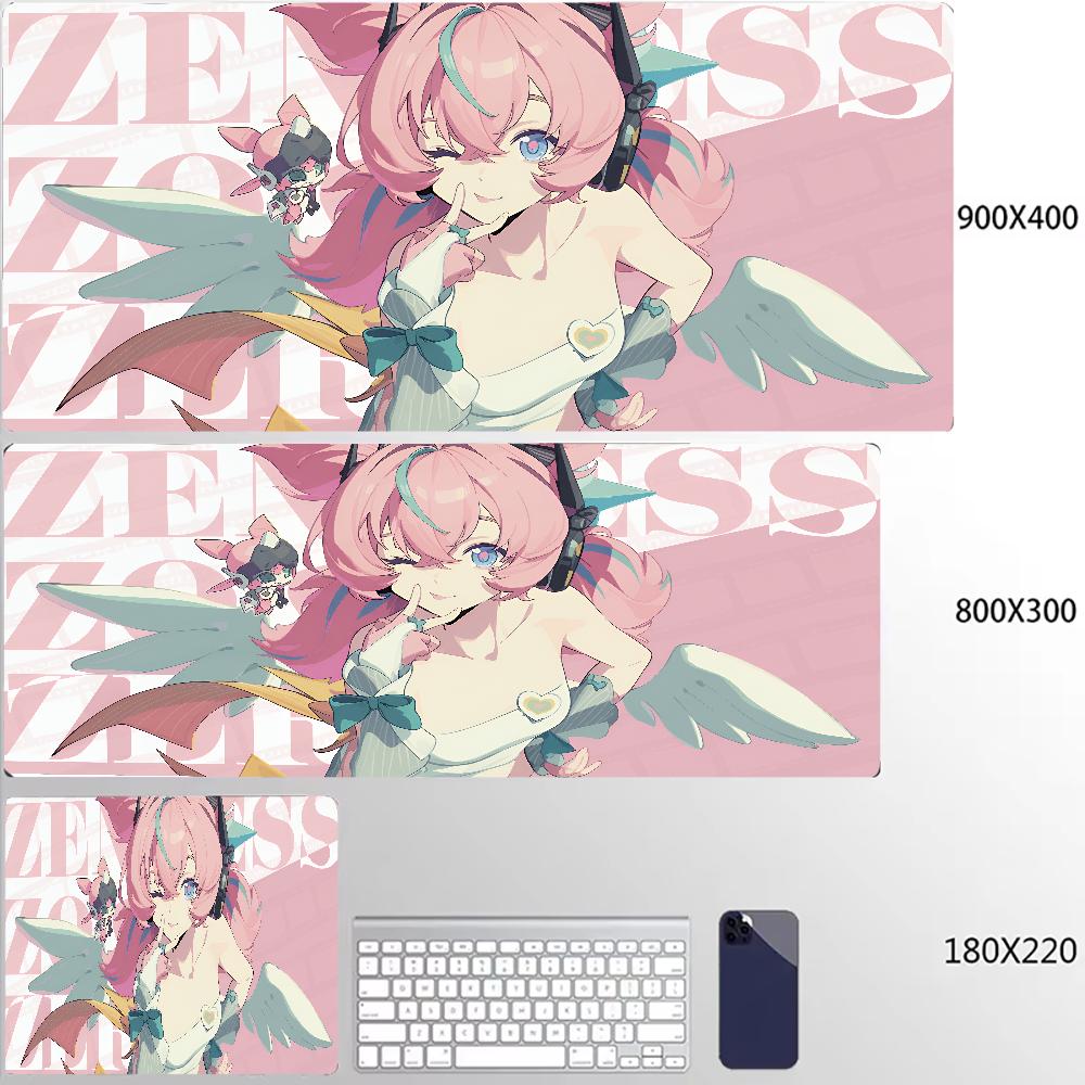 New Design Zenless Zone Zero Mouse Pad Ye Shunguang Remielle Sigrid XXL Large Mousepad Keyboard Pad Desk Mat Keyboard Mats