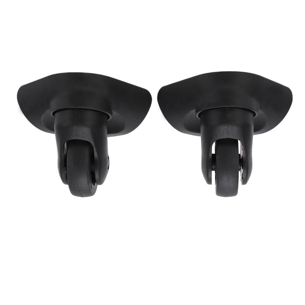 1 Pair Swivel Luggage Wheel Replacement Black Suitcase Accessories Trolley Case Wheel Luggage Repair Wheel Luggage Repair