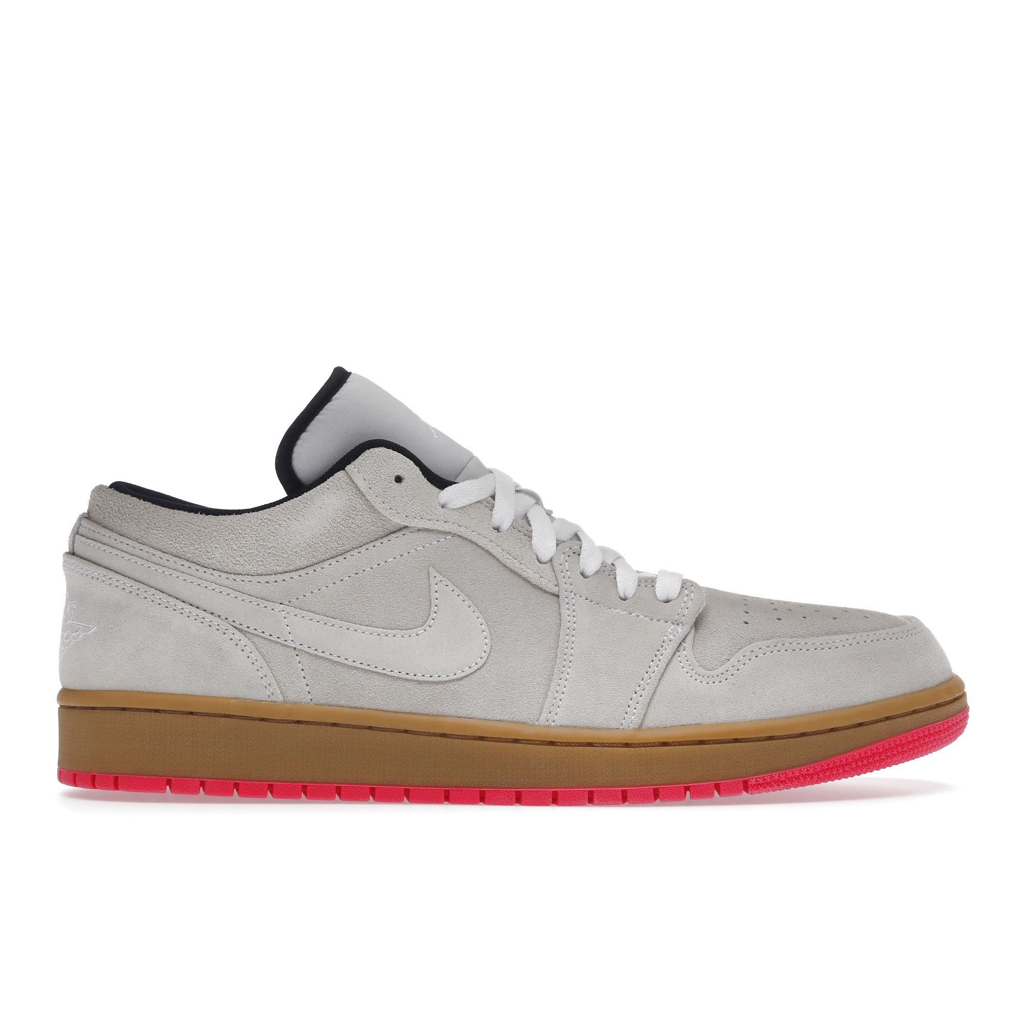 

Air Jordan 1 Low White Gym Yellow Мужские кроссовки коричнево-бело-спортивно-желто-гипер-розовые 553558-119