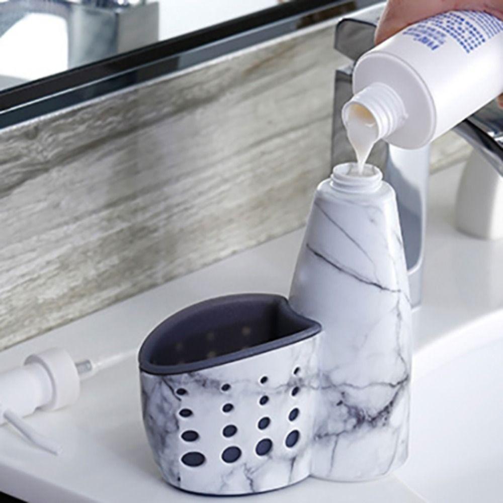 400ml Liquid Dispenser Anti-slip Sponge Holder Convenient Detergent Storage Box  Washbasin
