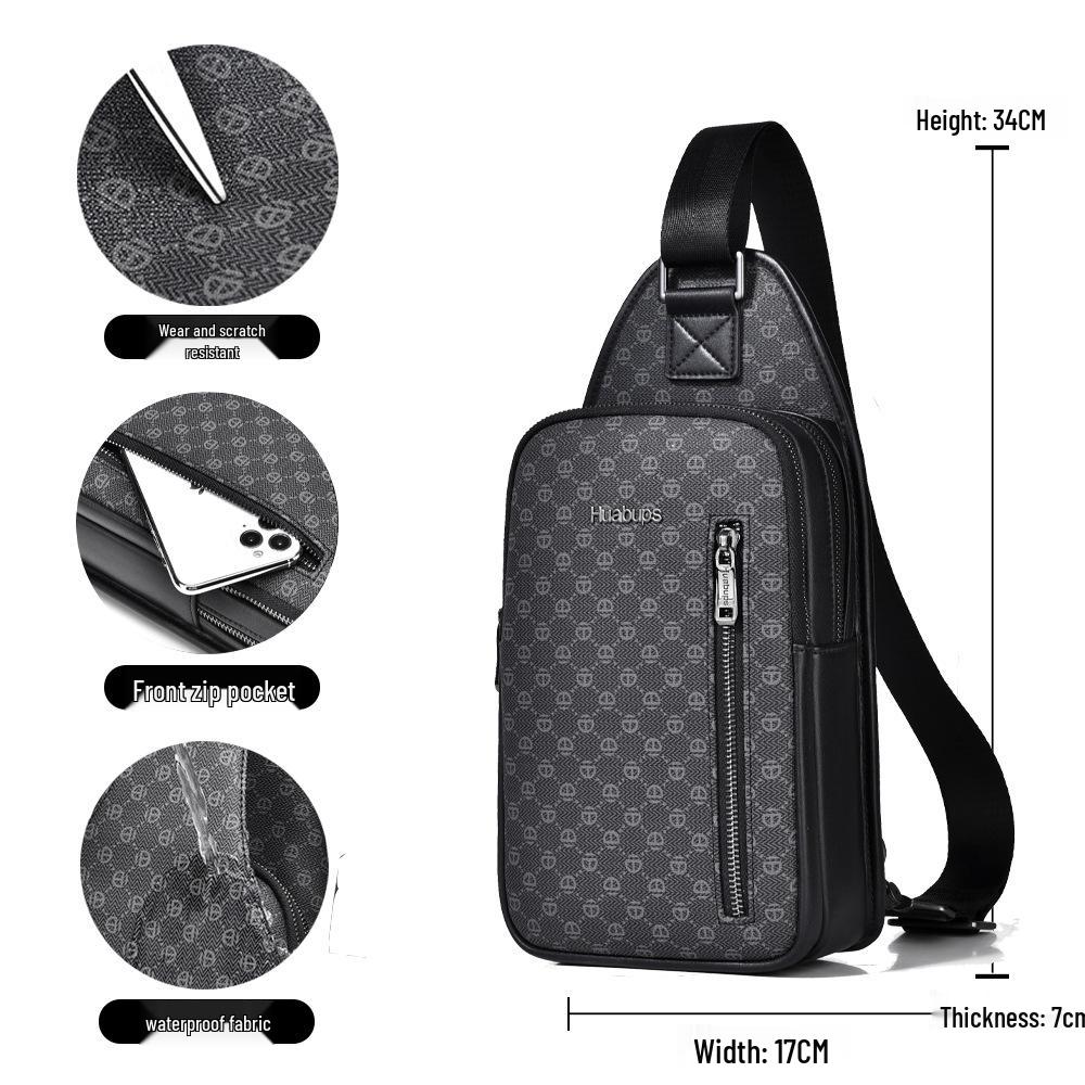 

Мужская 2024 Высококачественная Водонепроницаемая Многофункциональная Сумка Кроссбоди - Повседневная Модная Сумка через Плечо