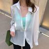 Sunscreen Clothes Diamond Chiffon Women's Summer Thin Long Sleeved Shirt Jacket