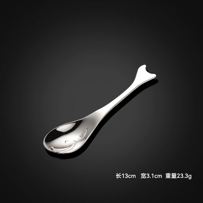 

304 нержавеющая сталь китовая ложка размер детская столовая ложка детская ложка бытовая посуда для матери и ребенка
