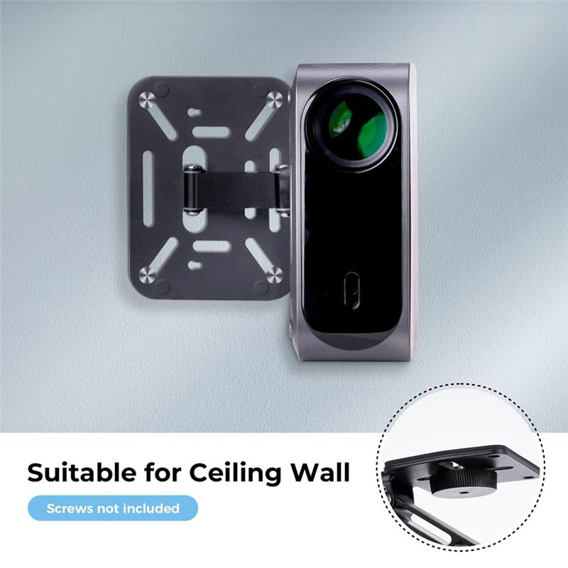 Foldable Projector Stand Desk, Ceiling And Wall Mount Bracket With 180-Degree Rotation For Home Theater Projector
