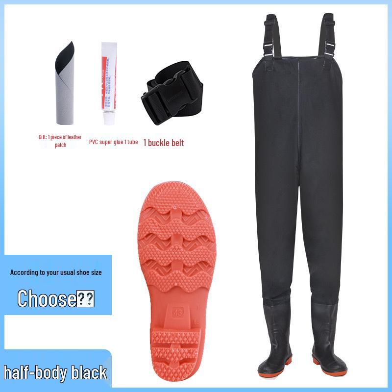 Waterproof Wear-Resistant Fishing Waders with Non-Slip Boots