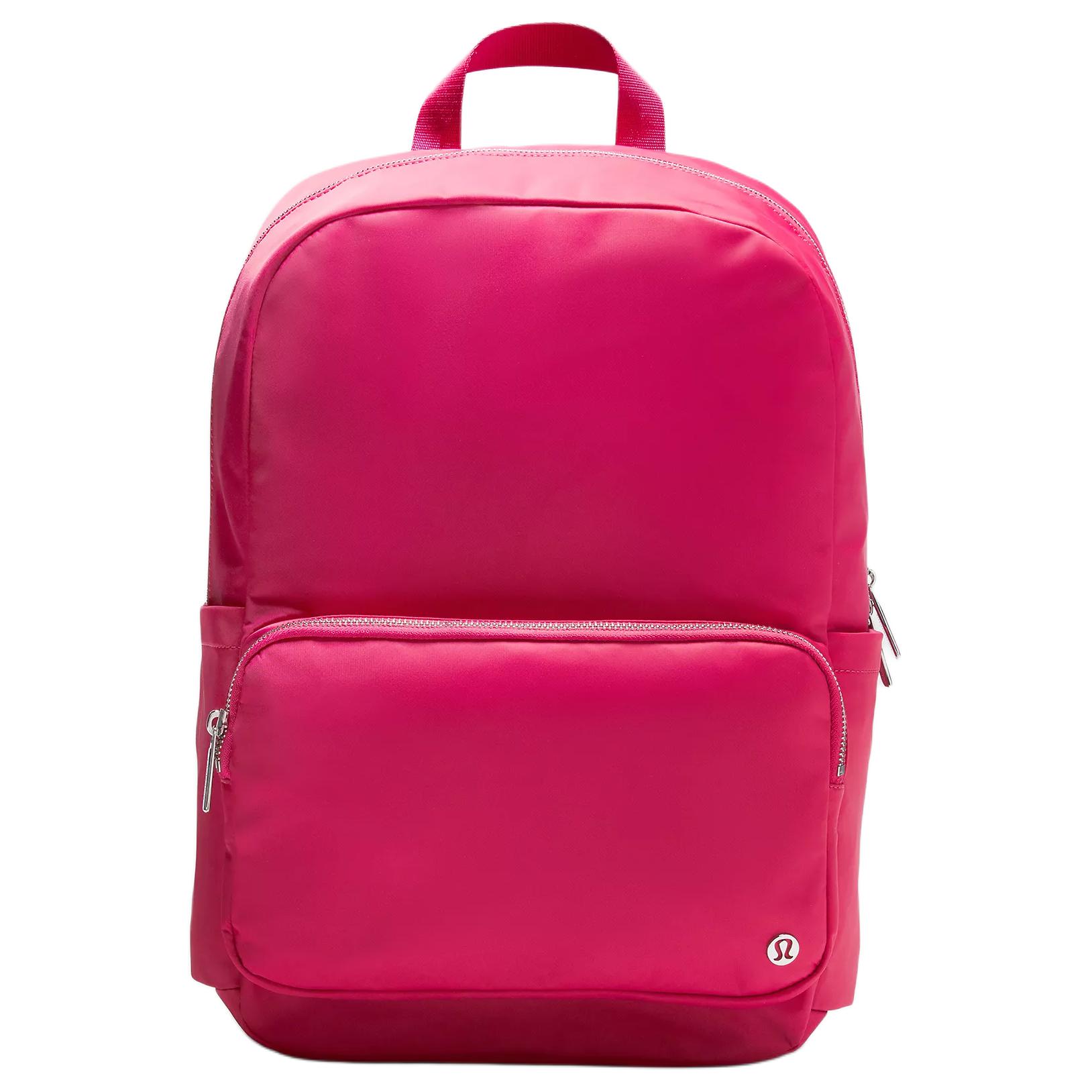 Lululemon Everywhere 22L Logo Polyester Backpack Women Backpack Raspberry LU9CGLS-071387 Raspberry Red