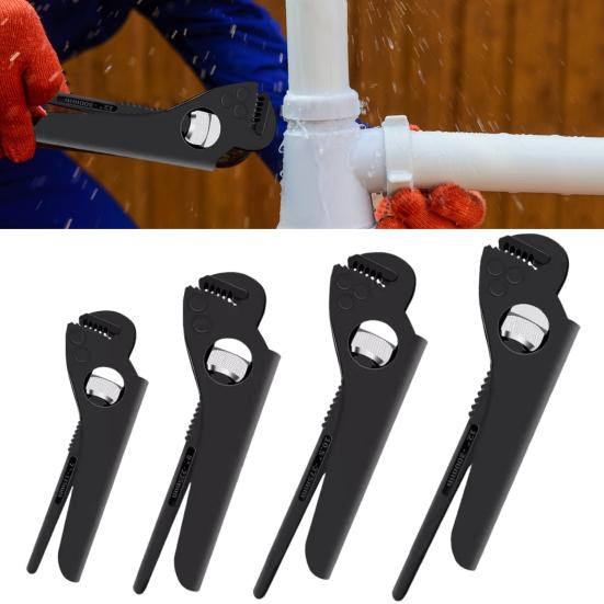 Regulowany wielofunkcyjny klucz do rur z ergonomicznym uchwytem, antypoślizgowy, do profesjonalnego użytku, wielofunkcyjny, wytrzymały