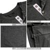 myouhuo Long Sleeve Autumn Solid Long Sleeve Henley Neck Stylish Single Dark Size M Men's T-Shirt, Clothes, Color, T-Shirt, Fitness, Undershirt, Men's
