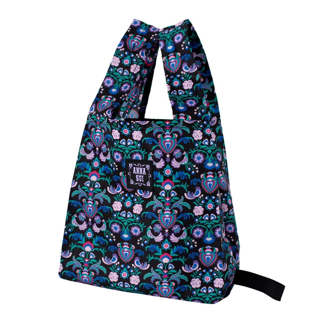 

ANNA SUI Gusseted Eco Arabesque Pattern Bag/My Bag, (Black) 001207-0001-01 чорний
