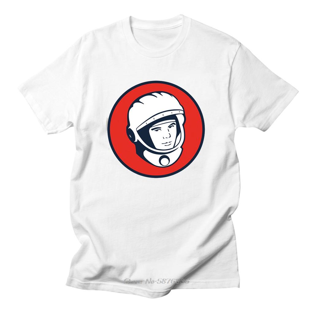 CCCP USSR Gagarin T Shirt New Design Cotton Mens Tshirt Summer Cool Oneck Men Clothing Tops Tees