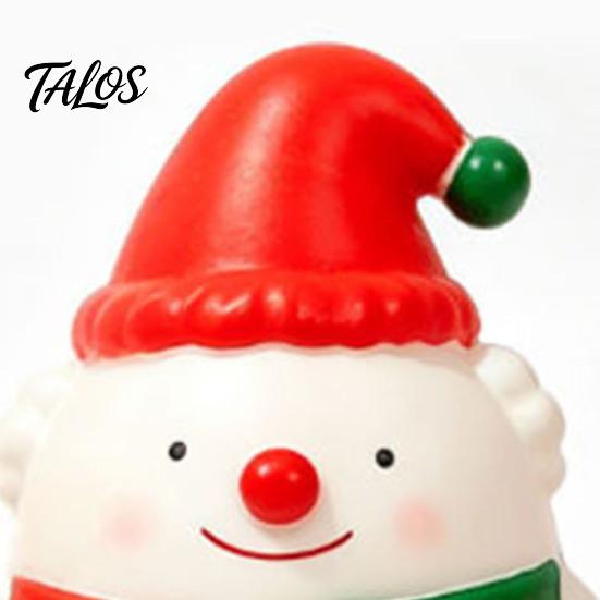Durable Squeeze Toys Christmas Snowman Toy, Stress Relief Cute Fidget Birthday Gifts for Kids Figurine, Stocking Stuffer Party Favor, Gift Boys Girls