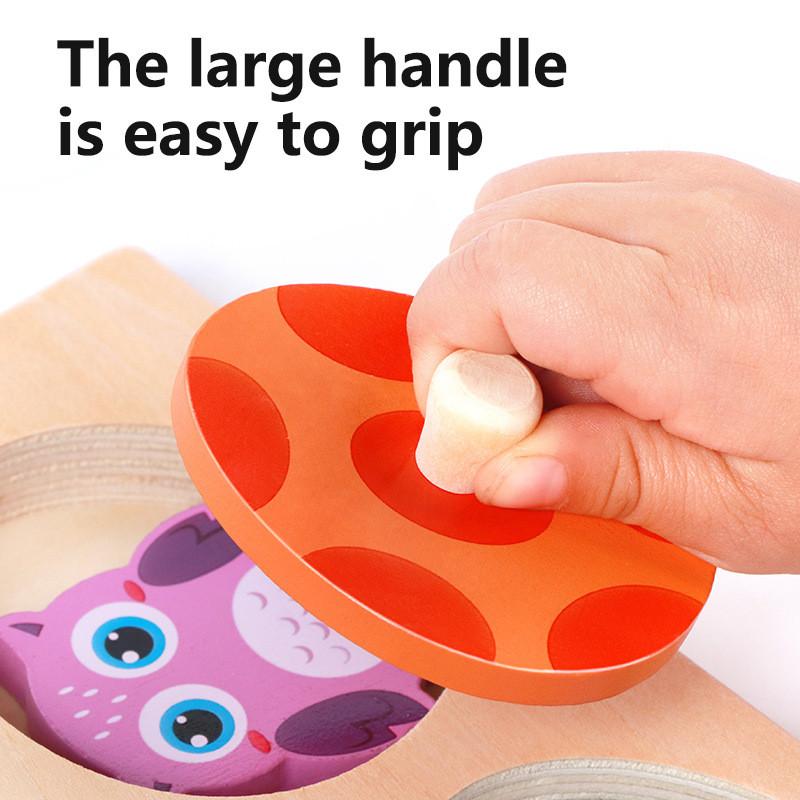 Wooden Turtle Dinosaur Animal Egg Puzzle Game For Kids With Animal Figures Educational Toy For Early Learning