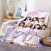 Coperta Kpop Twice Gruppo di Ragazze Moda Stampata Coperta in Flanella Regalo Divano Ufficio Letto Coperta Calda Camera da Letto Ragazze Copriletto