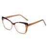 Retro fashion cat eye flat mirror, men's and women's personalized decorative plain glasses frame, can be equipped with myopia optical frame