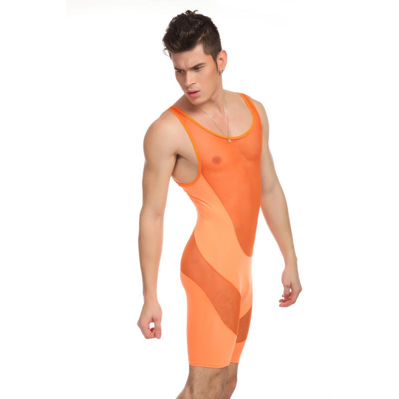 Men's Nylon & Mesh Sexy Stylish Comfortable Jumpsuit
