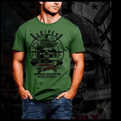 Sniper Military Marksman Combat Sharpshooter Special Forces Infantryman Unisex T-Shirt